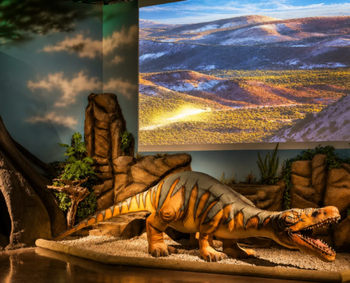 dinoparkconcept Dinosaur and projector