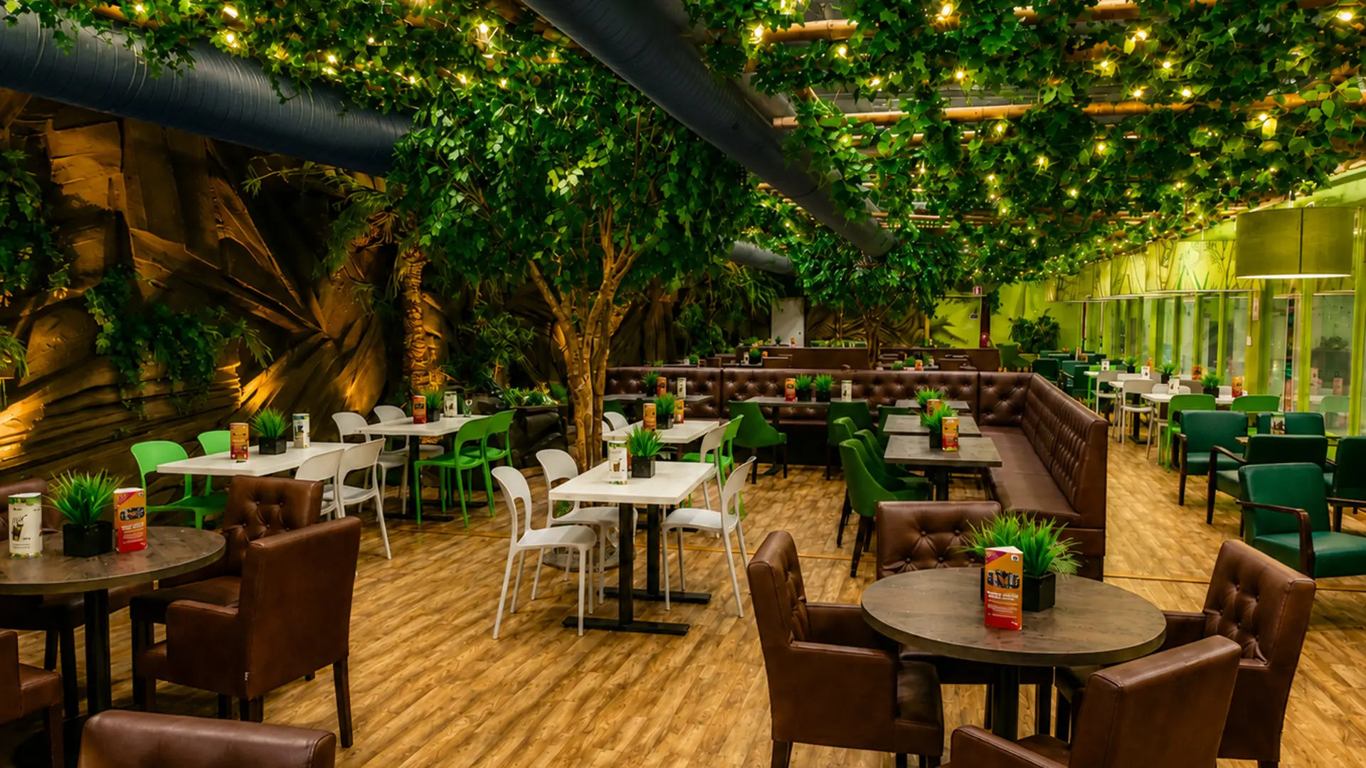 leos resturant space Indoor play center, lounge Leos