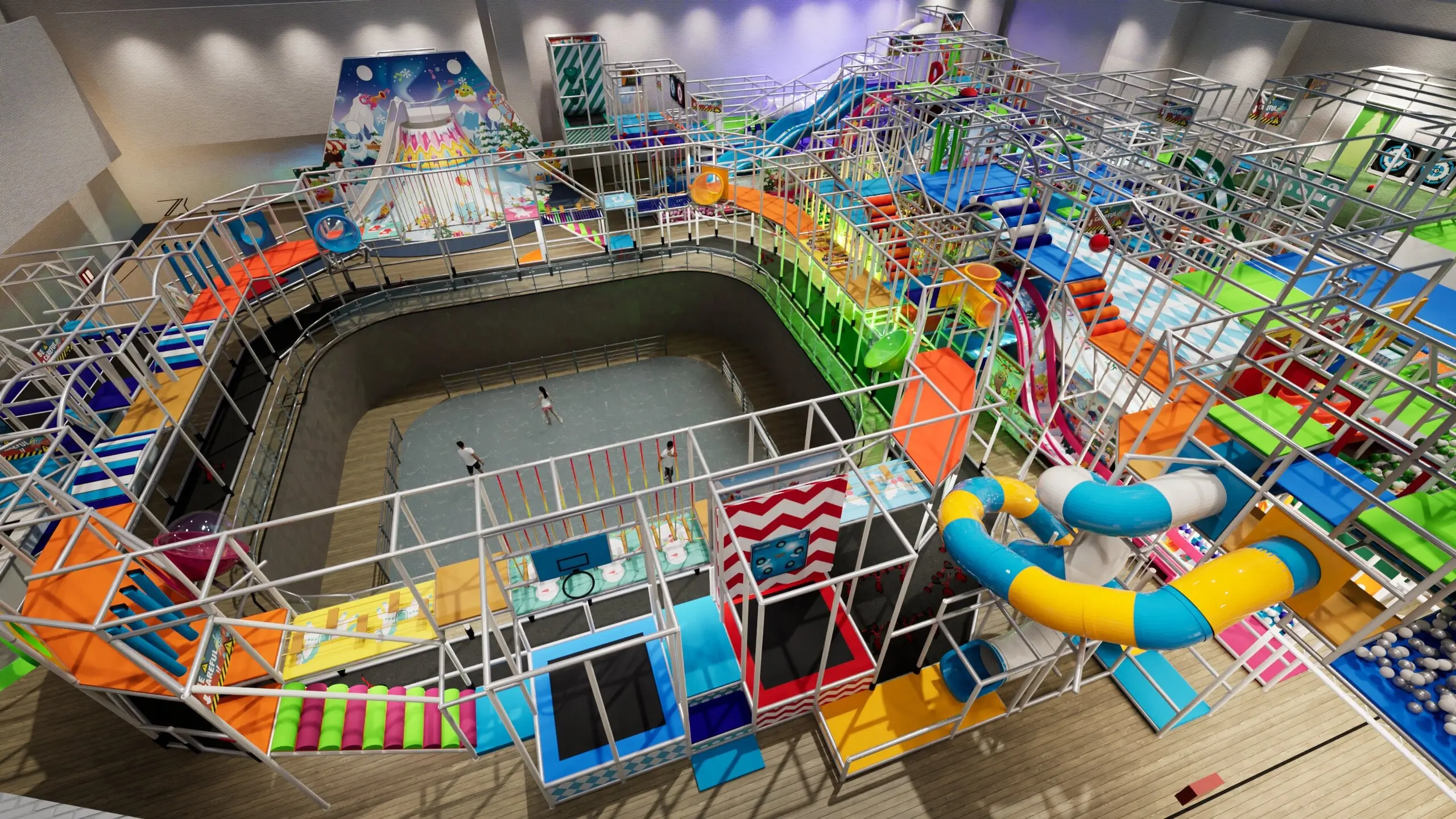 Render of a multi leisure center
